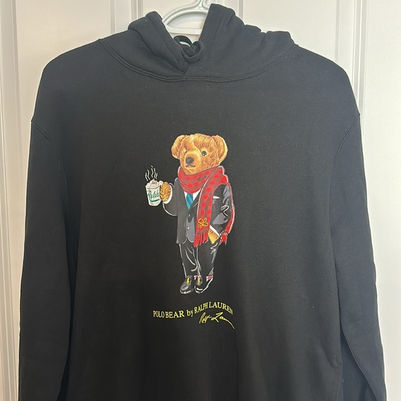 Polo Ralph Lauren lunar new year capsule bear print hoodie in black new with tag - Picture 7 of 16